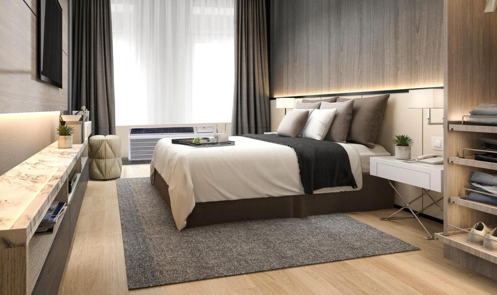 Modern hotel PTAC HVAC replacement for improved energy efficiency and guest comfort