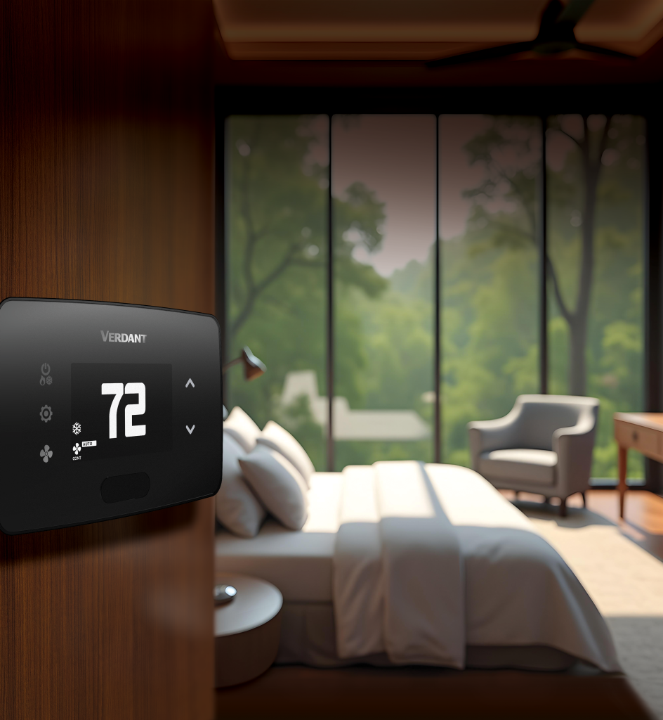 Verdant occupancy-based energy management for hotel guestroom HVAC control and energy savings